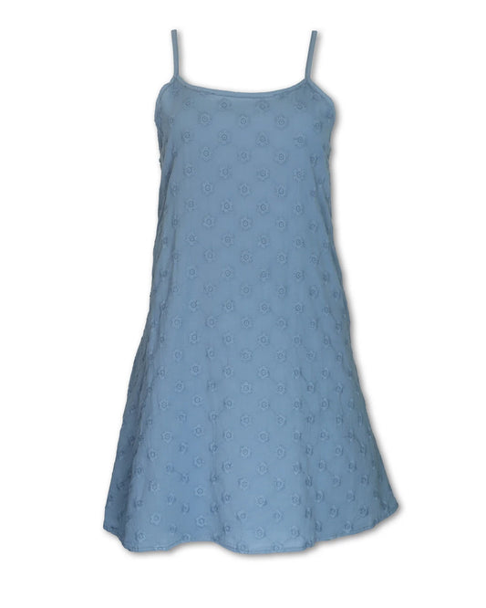 W EMBROIDERED SLIP DRESS