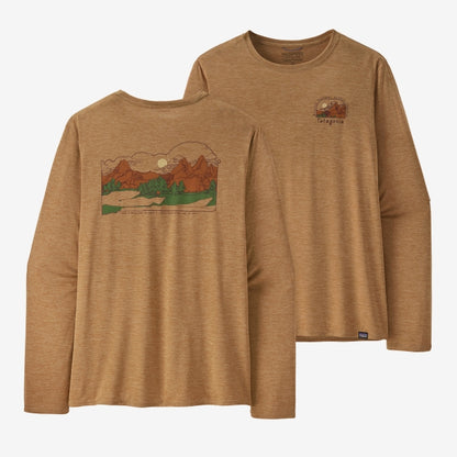 Mens L/s Cap Cool Daily Graphic Shirt - Lands Patagonia