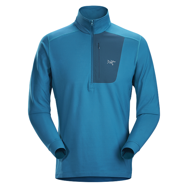 Mens Rho Lt Zip Neck Arc'teryx