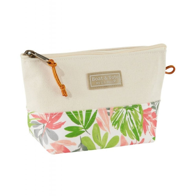 Ll Bean Brand Boat And Tote Zip Pouch Floral