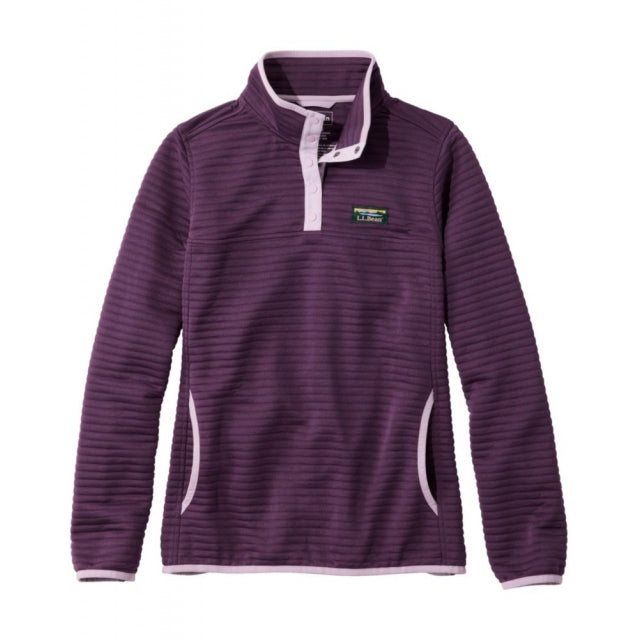 Ll Bean Brand Airlight Knit Pullover Regular Eggplant Heather