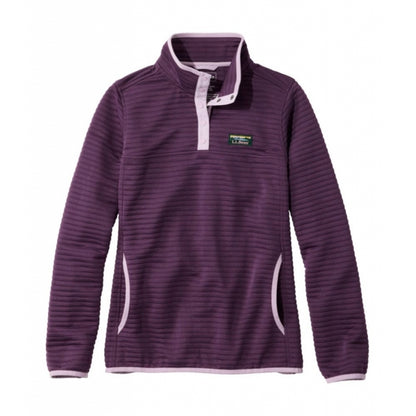 Ll Bean Brand Airlight Knit Pullover Regular Eggplant Heather