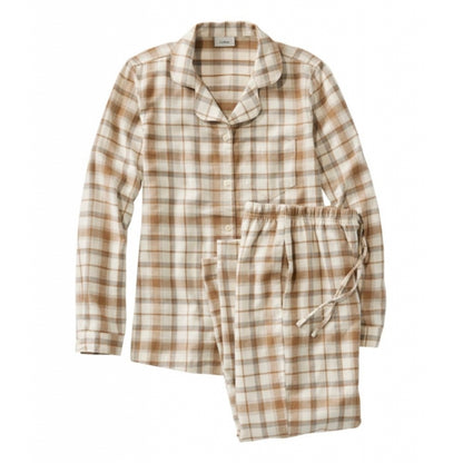 Ll Bean Brand Scotch Plaid Flannel Pajamas Plaid Regular Bean of Freeport Natural