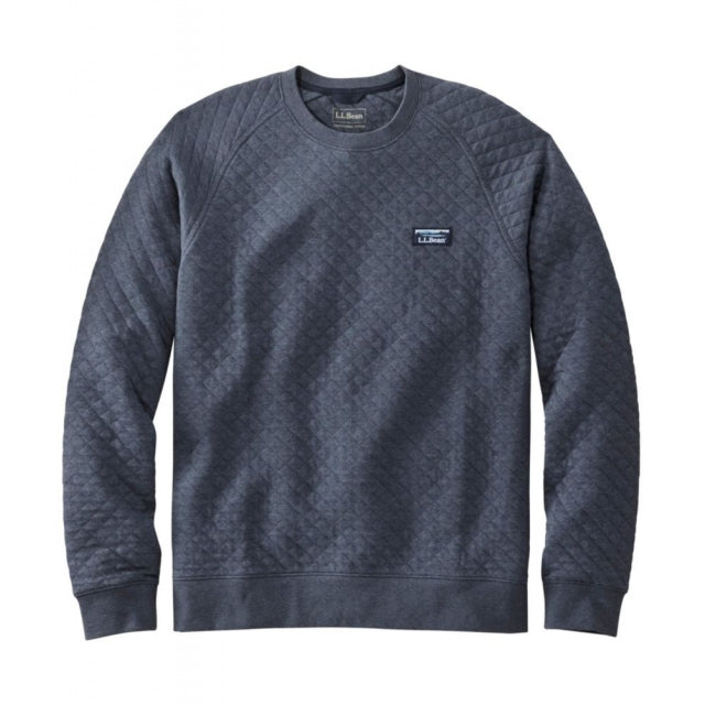 Mens Bean's Quilted Crewneck Regular Ll Bean Brand