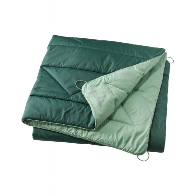 Ll Bean Brand L.l.bean Puffer Blanket Forest Spruce/Dusty Pine