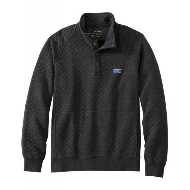 Ll Bean Brand Bean's Quilted Sweatshirt Regular Dark Charcoal Heather