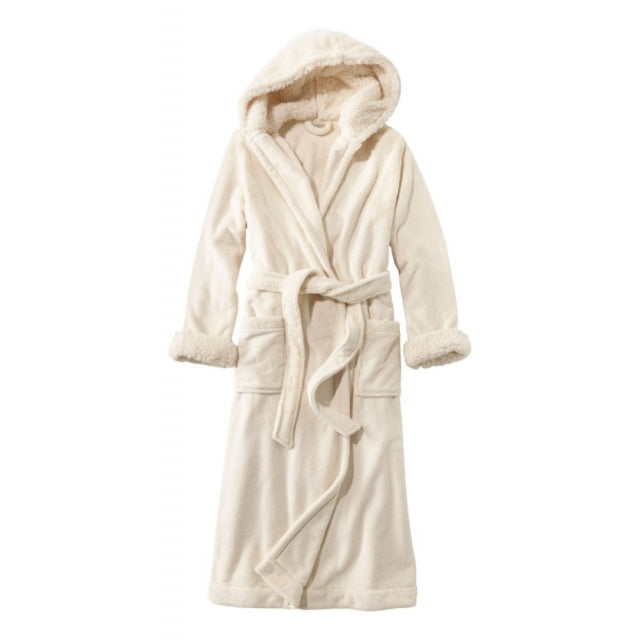 Ll Bean Brand Wicked Plush Robe Regular Cream