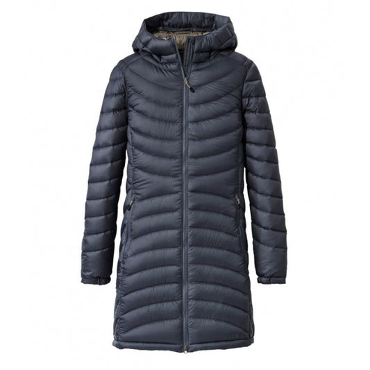 Ll Bean Brand Ultralight 850 Down 3/4 Coat Regular Gunmetal Gray