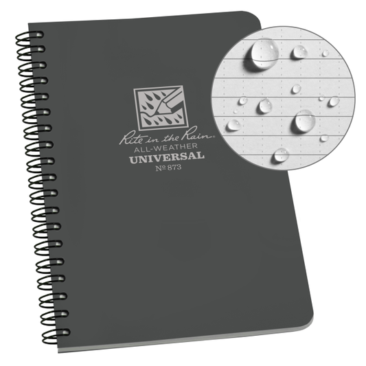 Liberty Mountain Rite In The Rain Spiral Notebook Grey 4 5/8 X 7