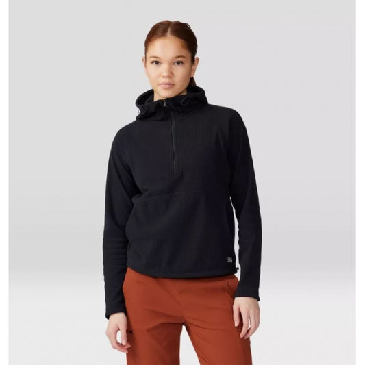 Mountain Hardwear Summit Grid Half Zip Hoody Black