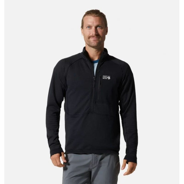 Mountain Hardwear M Polartec® Power Grid Half Zip Jacket Black