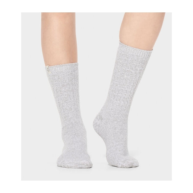 Ugg W Rib Knit Slouchy Crew Sock SEAL