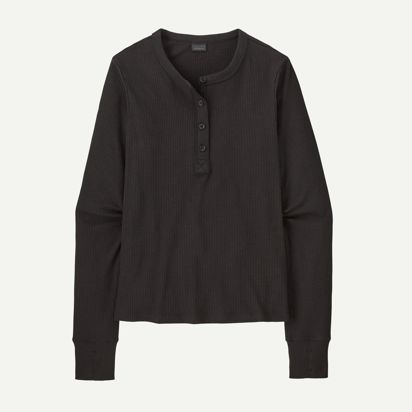 W's L/S Rib Knit Henley