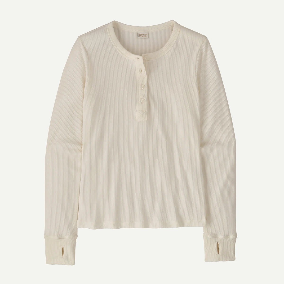 W's L/S Rib Knit Henley