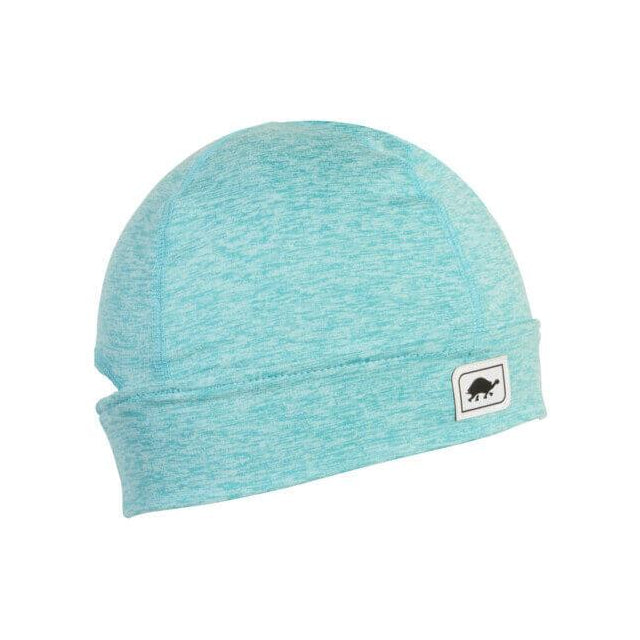 Turtle Fur Comfort Shell Stria Conquest Ponytail Beanie Aquamarine