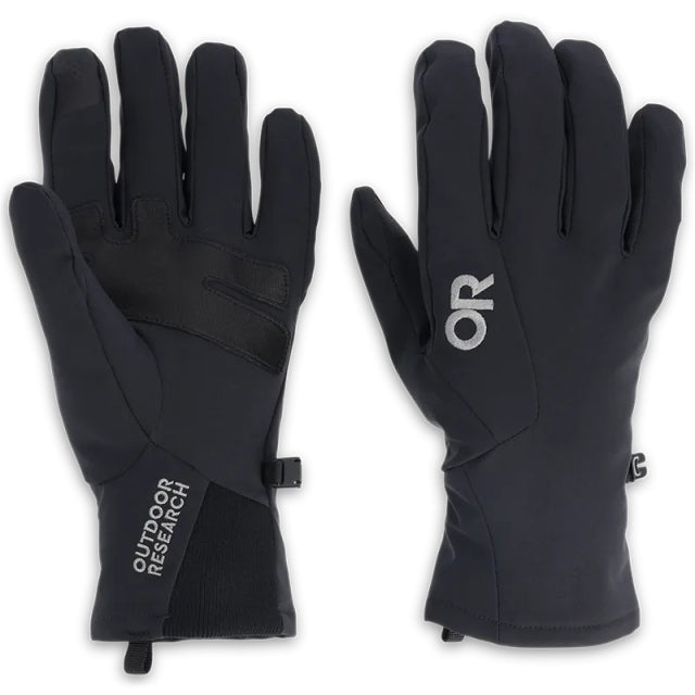 Outdoor Research Sureshot Softshell Gloves Solid Black