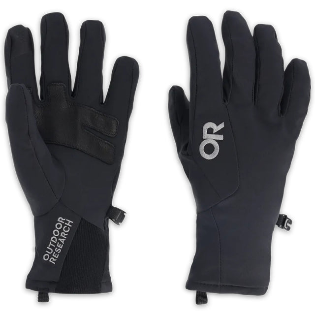 Outdoor Research Sureshot Softshell Gloves Solid Black
