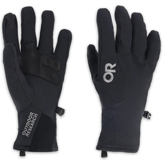 Outdoor Research Sureshot Softshell Gloves Solid Black