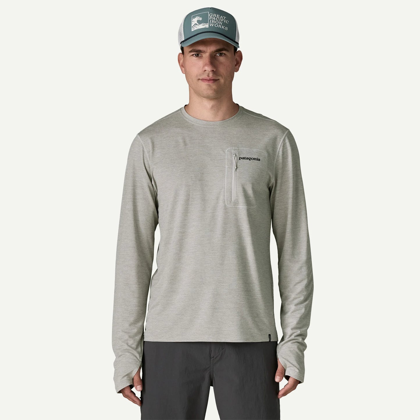 Mens Long Sleeved Capilene Cool Sun Shirt