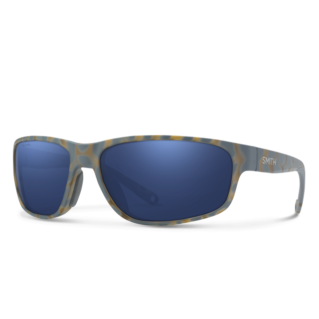 Smith Optics Redding 2 Matte Flint / Tarmac Tortoise | ChromaPop Glass Polarized Dark Blue Mirror