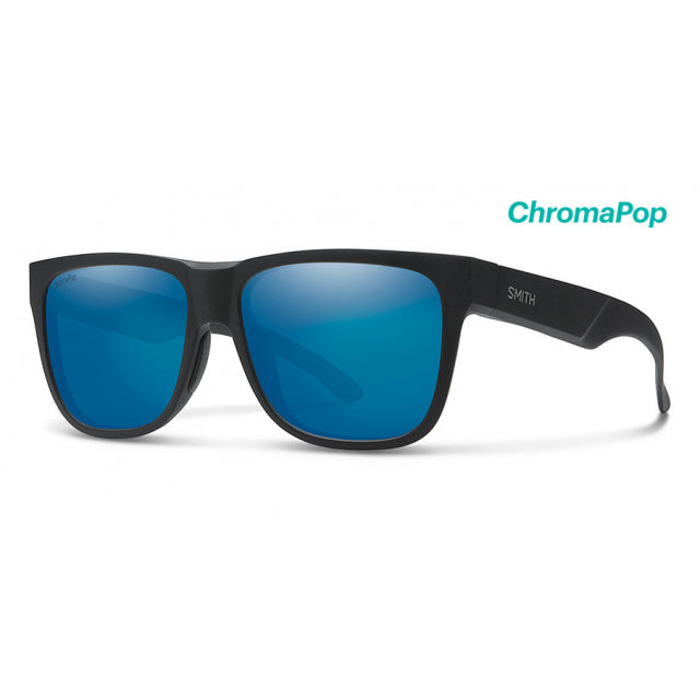 Smith Optics Lowdown 2 Matte Black Chromapop Polarized Blue Mirror