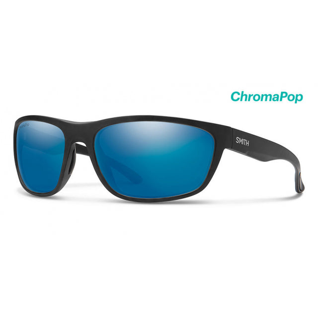 Smith Optics Redding - Matte Black || Chromapop Glass Polarized Blue Mirror