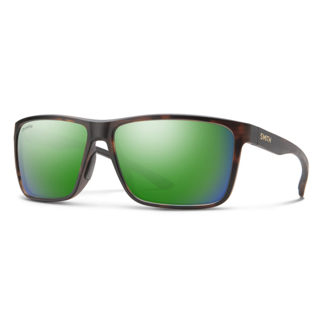 Smith Optics Riptide Matte Tortoise - ChromaPop Glass Polarized Green Mirror