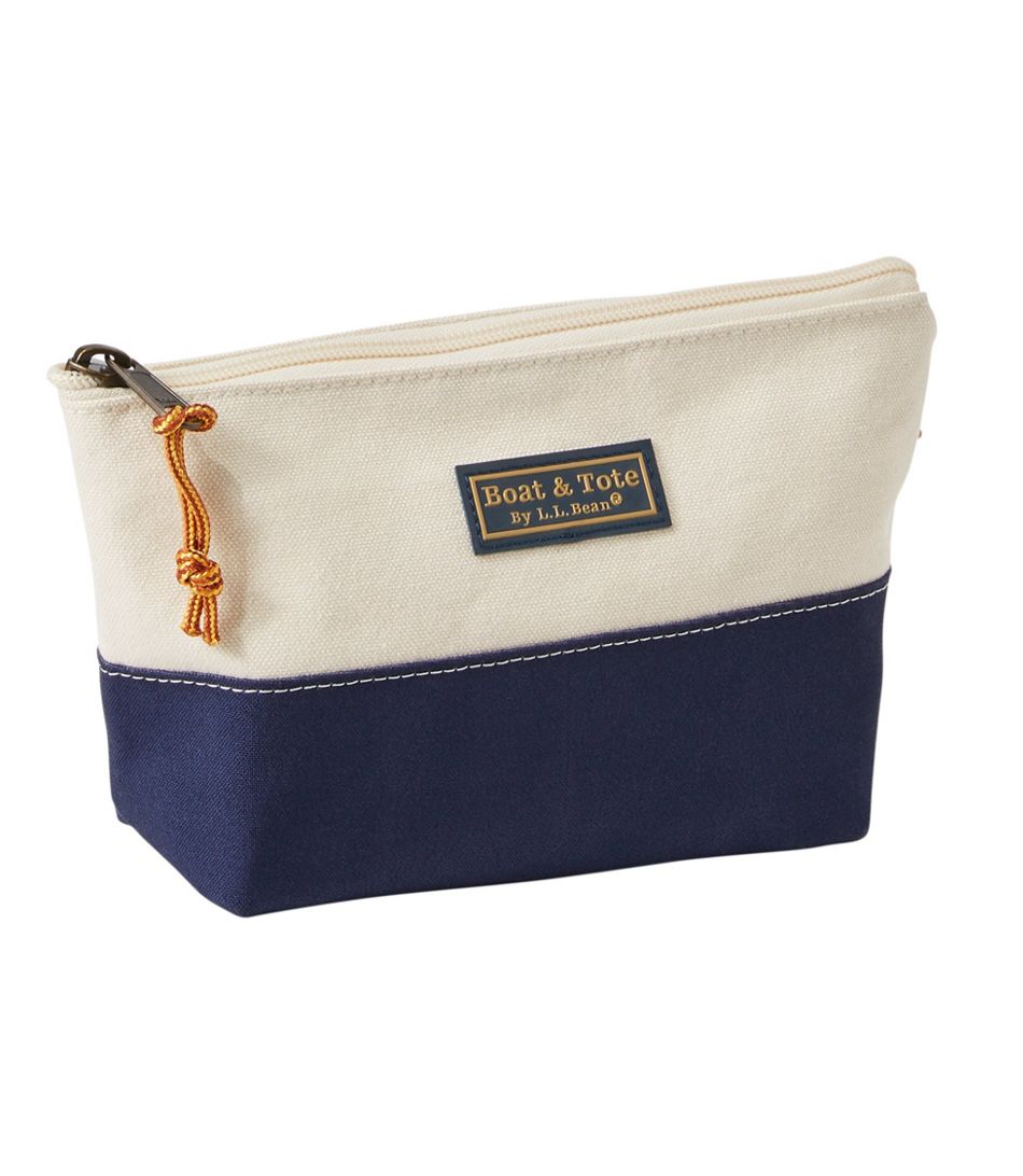 Ll Bean Boat And Tote Zip Pouch BLUE