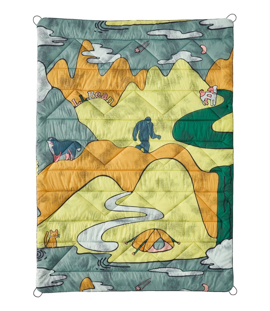 Ll Bean Puffer Blanket Print