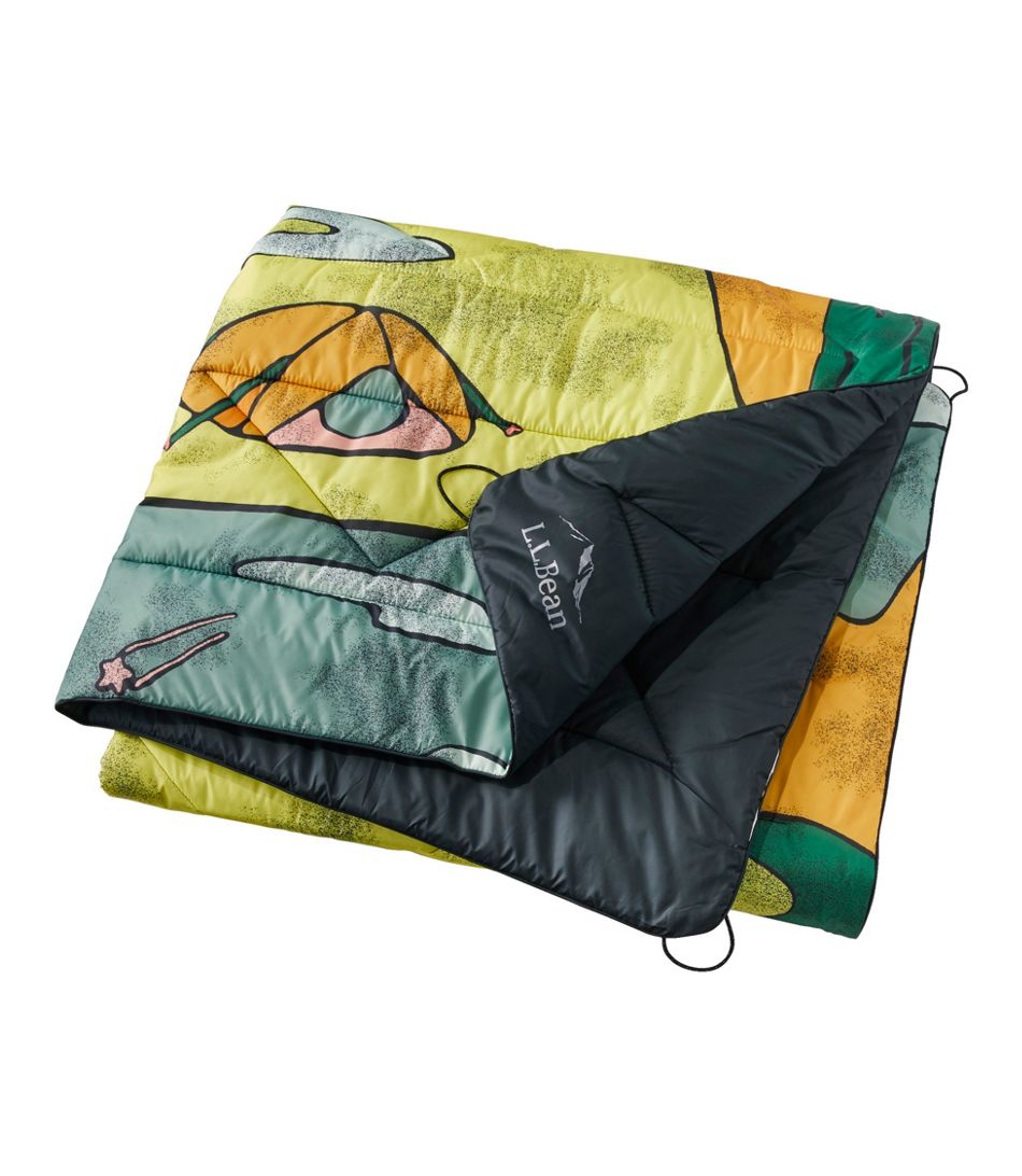 Ll Bean Puffer Blanket Print Lemon Drop Landscape