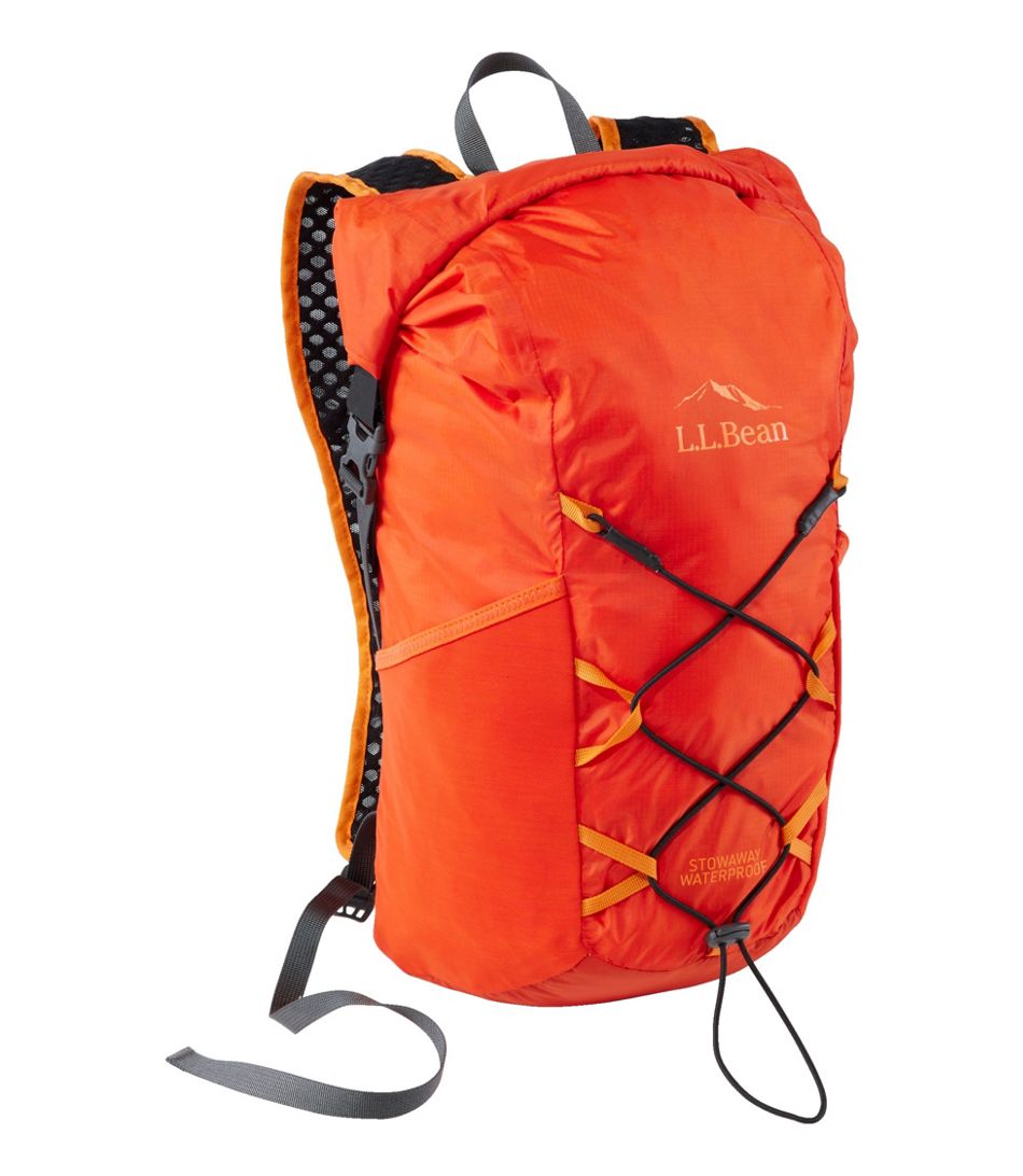 Ll Bean Stowaway Waterproof Pack Orange