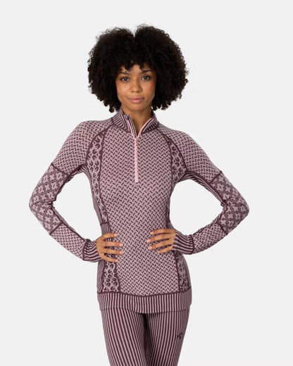 W Smekker Half Zip Base Layer - 100% Merino Wool