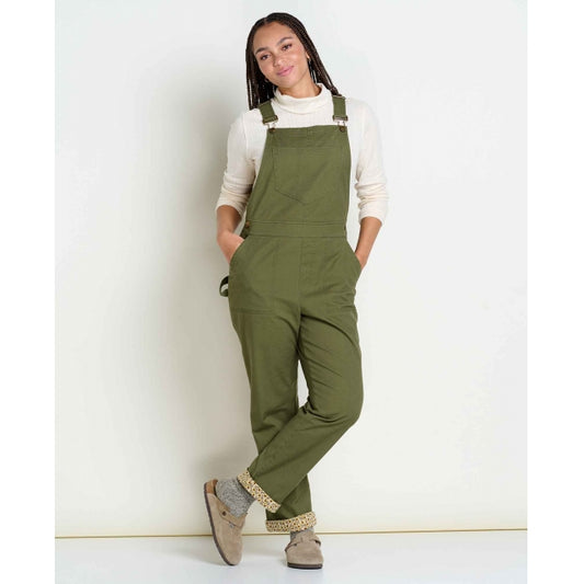 Toad & Co W Bramble Lined Overall Olive