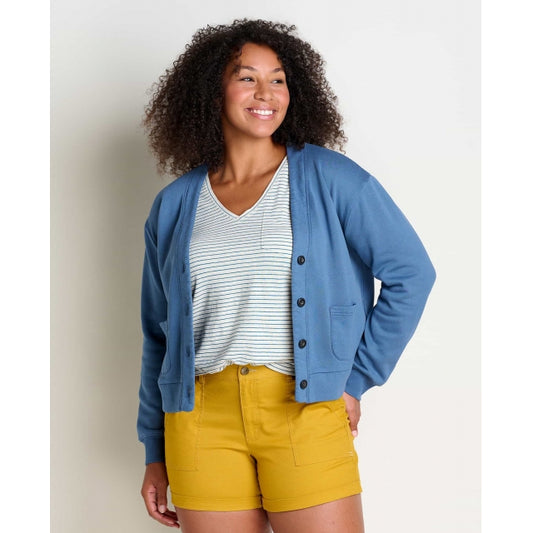 Toad & Co W's Hemp Daybreaker Cardi Pacific Blue