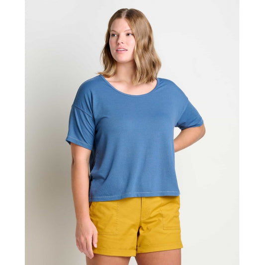 Toad & Co W Piru Ss Easy Tee Pacific Blue
