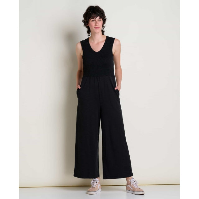 Toad & Co W Gemina V Sl Jumpsuit Black