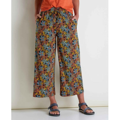 Toad&co Sunkissed Wide Leg Pant Black Floral Dot Print