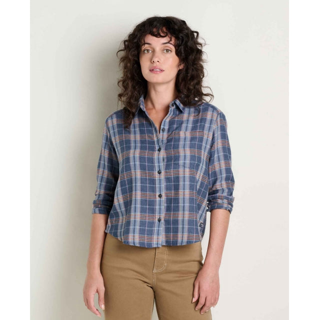 Womens Re-form Flannel Boxy Ls Shirt Toad & Co
