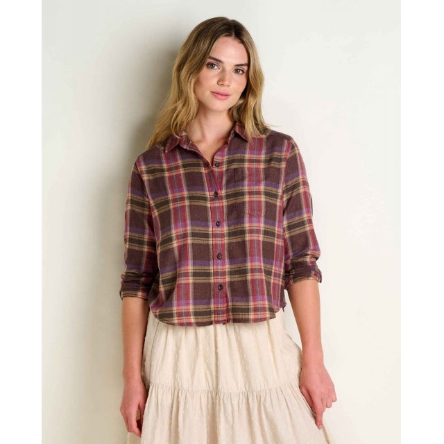 Womens Re-form Flannel Boxy Ls Shirt Toad & Co