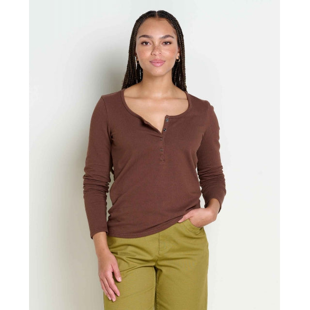 Toad & Co W's Ponderosa Ls Henley Chestnut