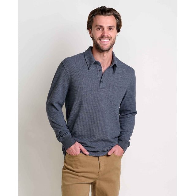 Toad & Co M Framer Ls Polo Soot