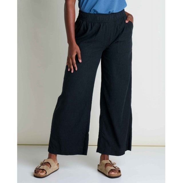 Toad&co Taj Hemp Wide Leg Pant Black