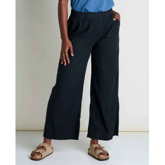 Toad&co Taj Hemp Wide Leg Pant Black