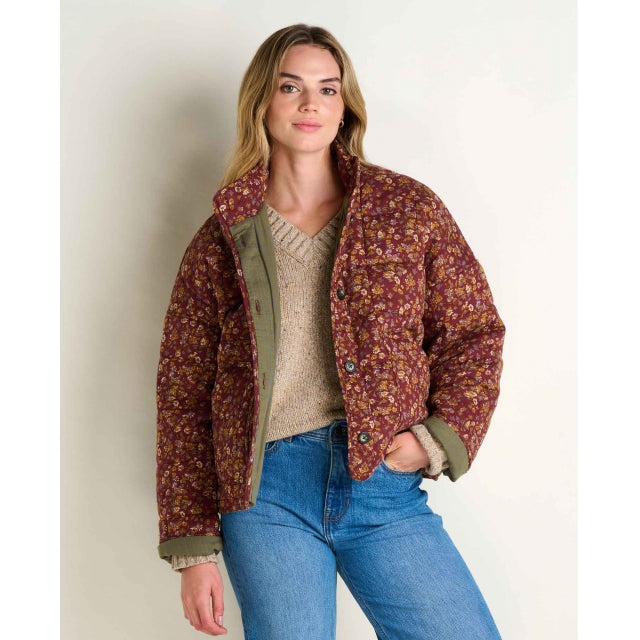 Toad&co Manzana Quilted Jacket Malbec Print