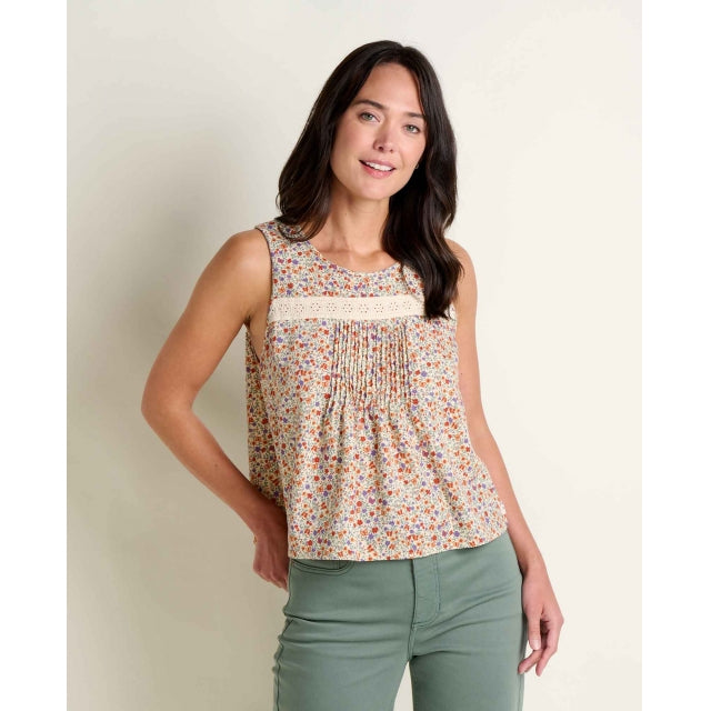 Womens Manzana Pin Tuck Tank Toad&co