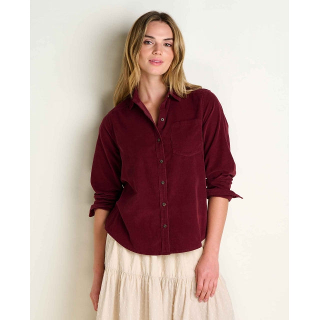 Womens Cattail Cord Ls Shirt Toad&co