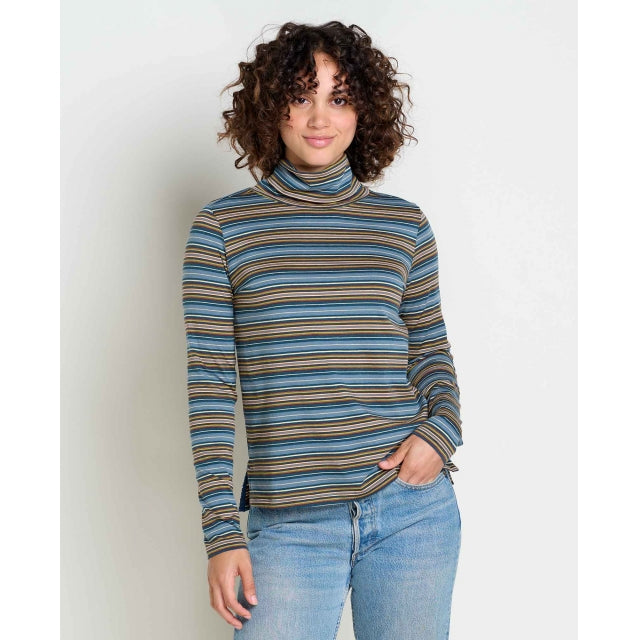 Toad & Co W Maisey Ls T-neck North Shore Stripe