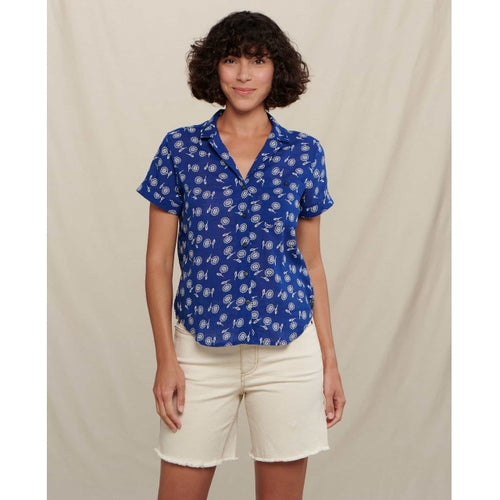 Sea Blue Daisy Print / M