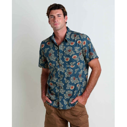 Toad&co Fletch Ss Shirt Midnight Thistle Print