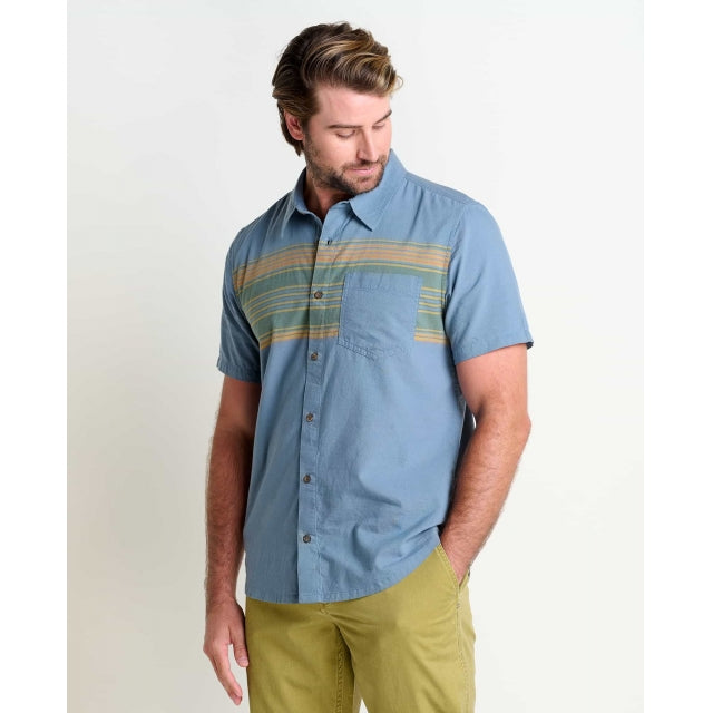 Toad & Co M Airscape Ss Shirt North Shore Stripe